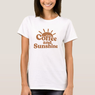 Coffee and Sunshine Retro Sun Graphic T-Shirt