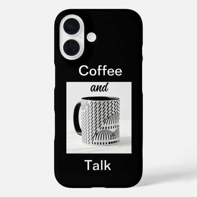 Coffee And Talk Black  Case-Mate iPhone Case (Back)