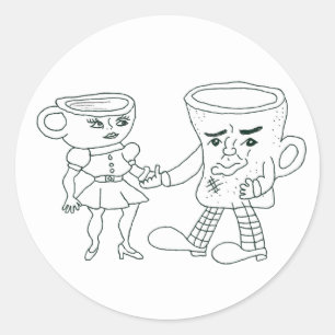 Coffee and Tea sticker