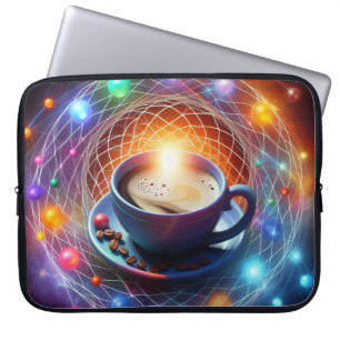 Coffee and the Cosmos: A Syzygy of Energy Laptop Sleeve