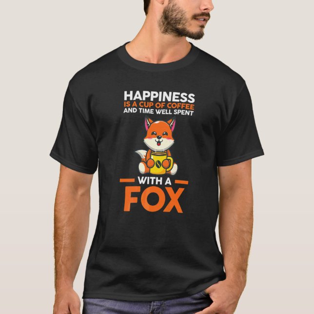 Coffee And Time Spent With A Fox T-Shirt (Front)