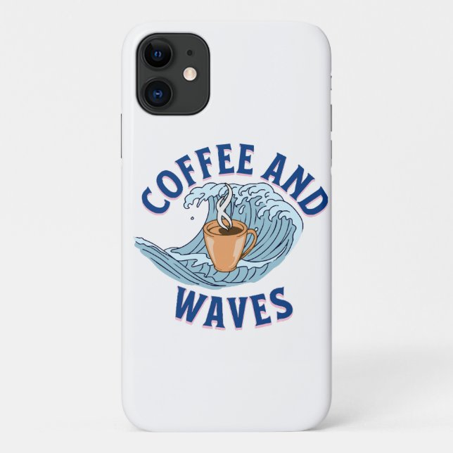 Coffee and Waves Case-Mate iPhone Case (Back)
