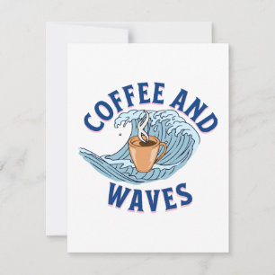 Coffee and Waves RSVP Card