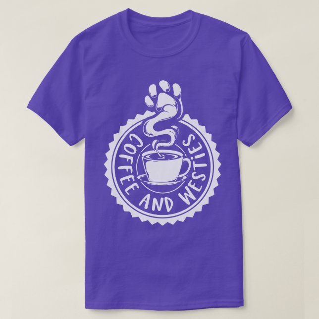 Coffee and Westies Westie T-Shirt (Design Front)