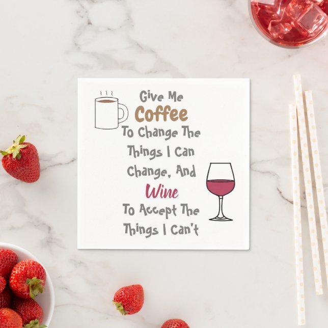 Coffee And Wine Napkin (Insitu)