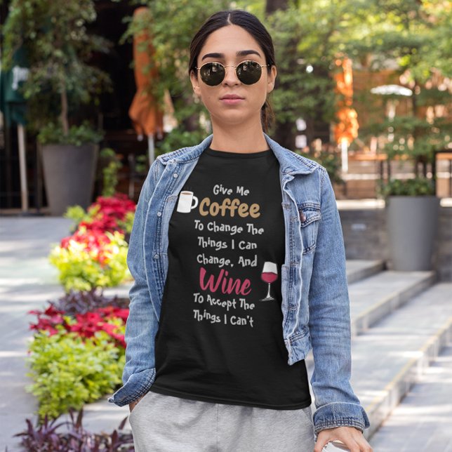 Coffee And Wine T-Shirt (Creator Uploaded)