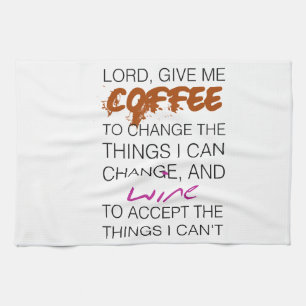 Coffee and Wine Tea Towel