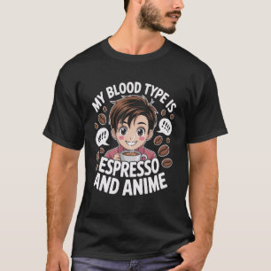 Coffee Anime Lover Japanese Manga Kawaii Caffeine T-Shirt