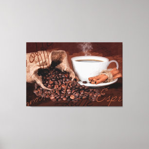 Coffee Aroma Watercolor Print Wall Art