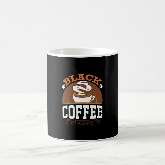 Coffee Art Black Coffee Mug (Center)