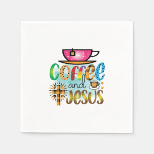 Coffee Art Cofee And Jesus Napkin