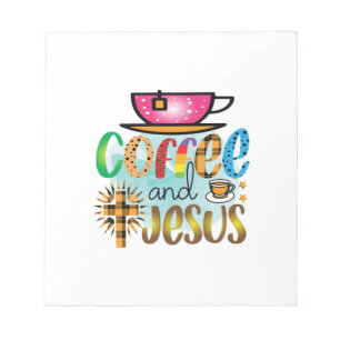 Coffee Art Cofee And Jesus Notepad