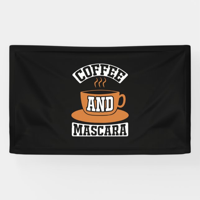 Coffee Art Coffee And Mascara Banner (Horizontal)