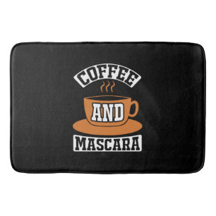 Coffee Art Coffee And Mascara Bath Mat