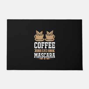 Coffee Art Coffee And Mascara Doormat