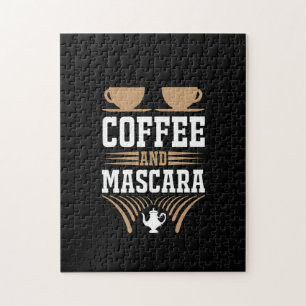 Coffee Art Coffee And Mascara Jigsaw Puzzle