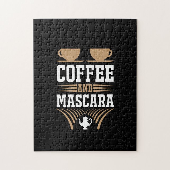 Coffee Art Coffee And Mascara Jigsaw Puzzle (Vertical)