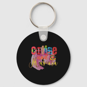 Coffee Art Coffee And Mascara Key Ring