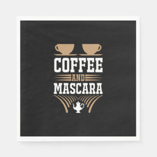Coffee Art Coffee And Mascara Napkin