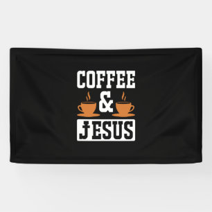 Coffee Art Coffee & Jesus Banner