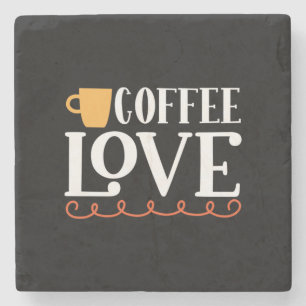 Coffee Art Coffee Love Stone Coaster