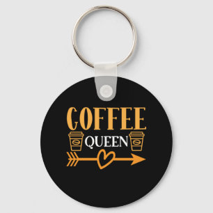 Coffee Art Coffee Queen Key Ring