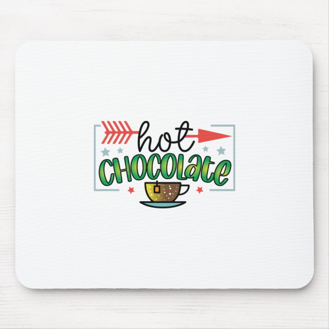 Coffee Art Hot Chocolate Mouse Pad (Front)