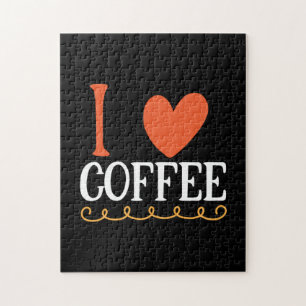 Coffee Art I Love Coffee Jigsaw Puzzle