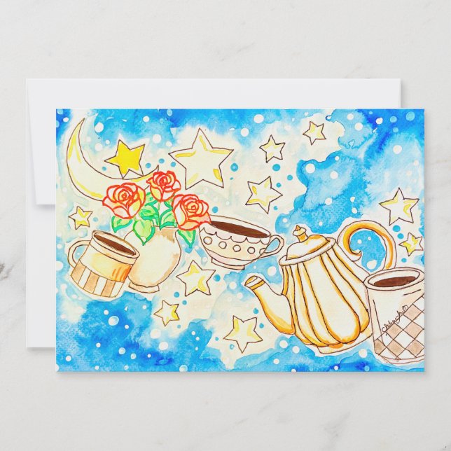 Coffee Art Invitation (Front)