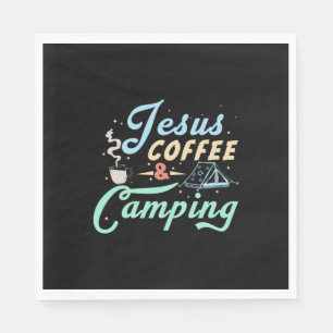 Coffee Art Jesus Coffee & Camping Napkin