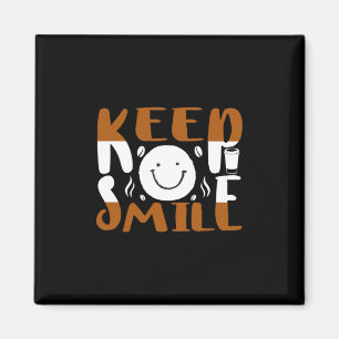 Coffee Art Keep Smile Magnet