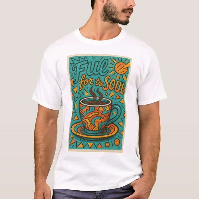 Coffee Art T shirt design  (Front)