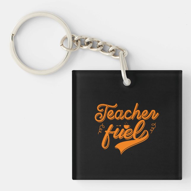 Coffee Art Teacher Fuel Key Ring (Front)