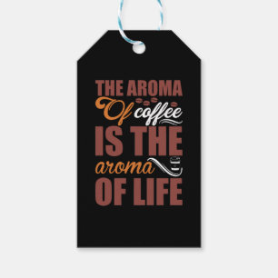 Coffee Art The Aroma Of Coffee Gift Tags