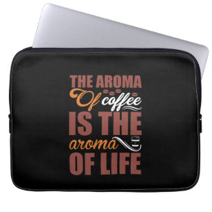 Coffee Art The Aroma Of Coffee Laptop Sleeve