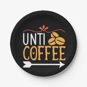 Coffee Art Unti Coffee Paper Plate