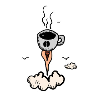 Coffee as adulting rocket fuel T-Shirt