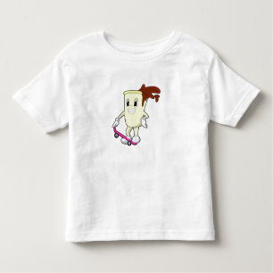 Coffee as Skater with Skateboard Toddler T-Shirt