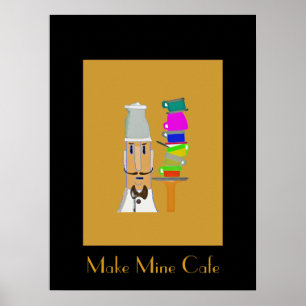 Coffee at My Favourite Cafe Poster