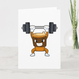 Coffee at Strength training with Barbell Card