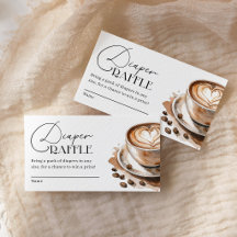 Coffee Baby Is Brewing Baby Shower Diaper Raffle