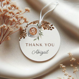 Coffee Baby Shower - a Baby is Brewing Favour Tags