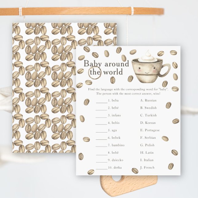 Coffee baby shower - Baby around the world game (Creator Uploaded)