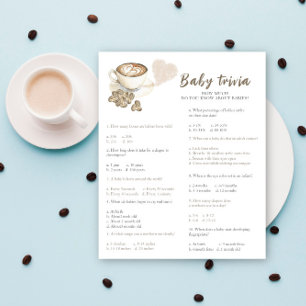 Coffee baby shower - Baby Trivia Game