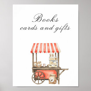 Coffee baby shower - Books, cards and gifts Poster