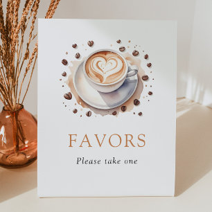 Coffee Baby Shower Favours Party Sign
