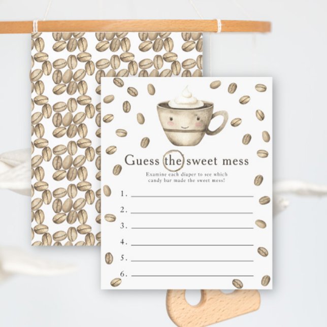 Coffee baby shower Guess the sweet mess game (Creator Uploaded)