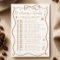 Coffee Baby Shower Guess Who Game Card
