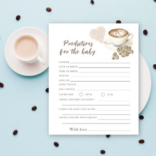 Coffee baby shower - predictions and advice baby