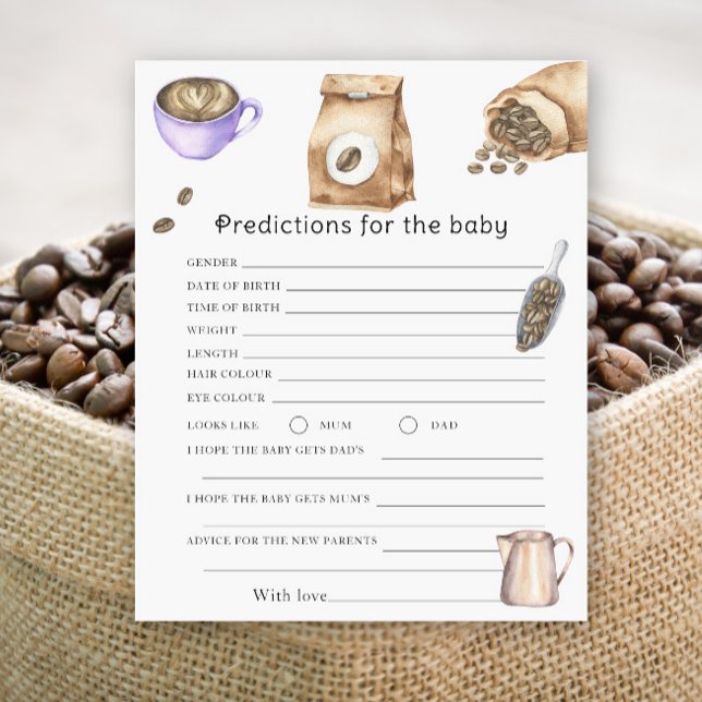 Coffee baby shower - predictions and advice baby (Creator Uploaded)
